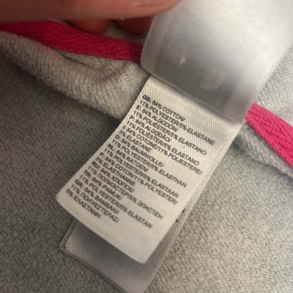 The North Face Jacket Gray Pink Hoodie jacket Size XL womens Zipper jacket - Picture 12 of 14